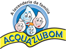 Logotipo da lavanderia acquazubom